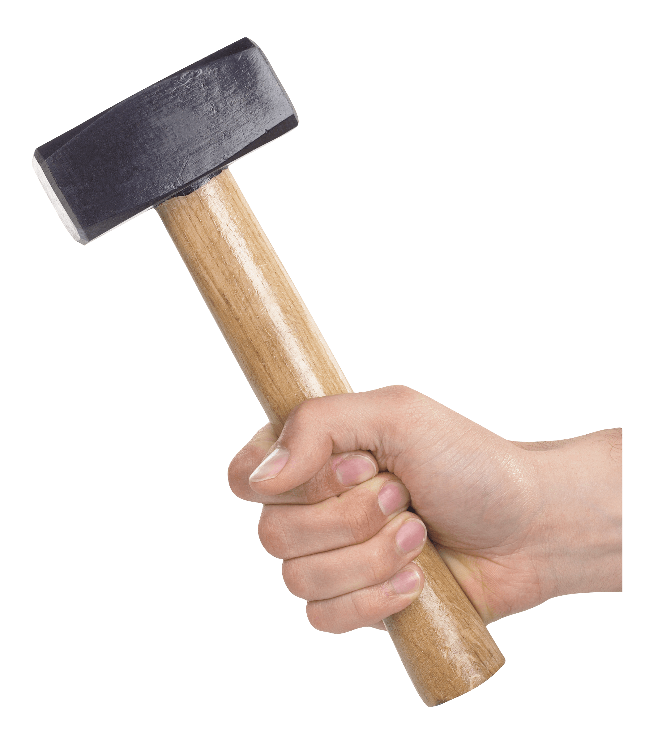 Hand Holding Sledge Hammer Transparent PNG pngteam.com