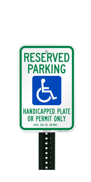 Handicapped Reserved Parking Sign PNG HD - Handicapped Reserved Parking Sign Png