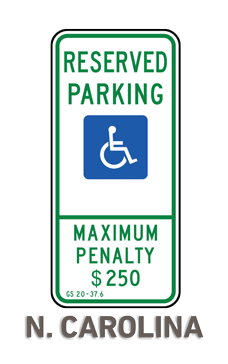 Handicapped Reserved Parking Sign PNG HD and HQ Image