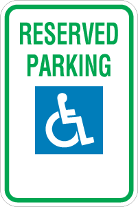 Handicapped Reserved Parking Sign PNG Images - Handicapped Reserved Parking Sign Png