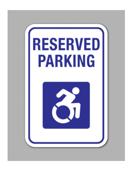 Handicapped Reserved Parking Sign PNG HD pngteam.com