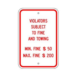 Handicapped Reserved Parking Sign PNG HD Images