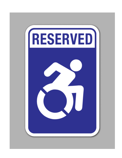 Handicapped Reserved Parking Sign PNG Transparent - Handicapped Reserved Parking Sign Png