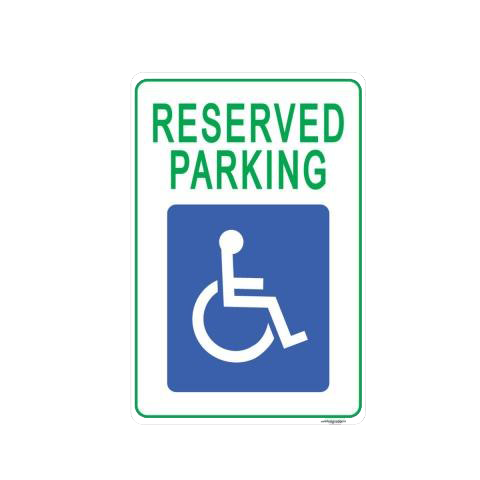 Handicapped Reserved Parking Sign PNG Transparent Background Images ...