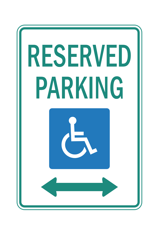 Handicapped Reserved Parking Sign PNG Picture pngteam.com