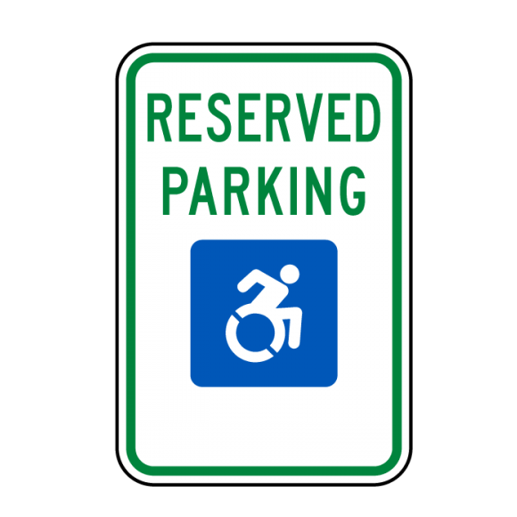 Handicapped Reserved Parking Sign PNG High Definition Photo Image