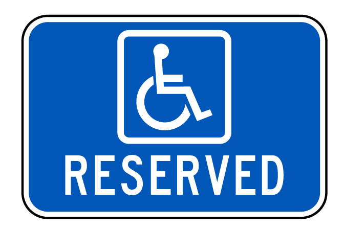 Handicapped Reserved Parking Sign PNG HD Images pngteam.com