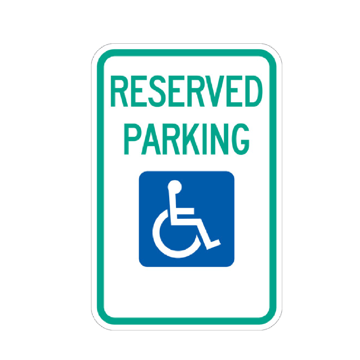 Handicapped Reserved Parking Sign PNG Image in Transparent pngteam.com