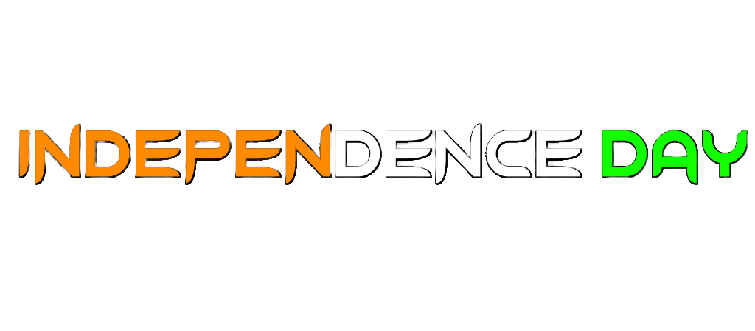 Happy Independence Day Text Transparent