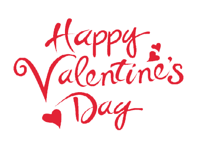 Happy Valentines Day Word PNG Images pngteam.com