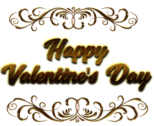 Happy Valentines Day Word PNG HD pngteam.com