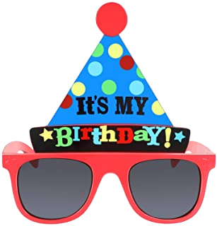 Birthday Hat And Red Glass PNG