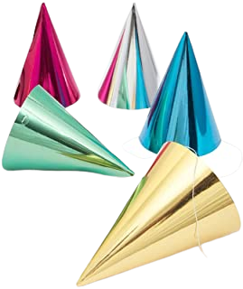 Gold, Grey, Pink, Green Birthday Hat PNG pngteam.com