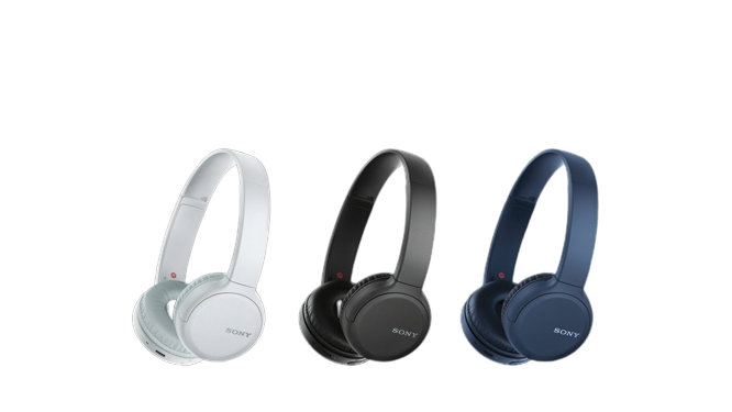 White Black And Blue Headphones PNG pngteam.com