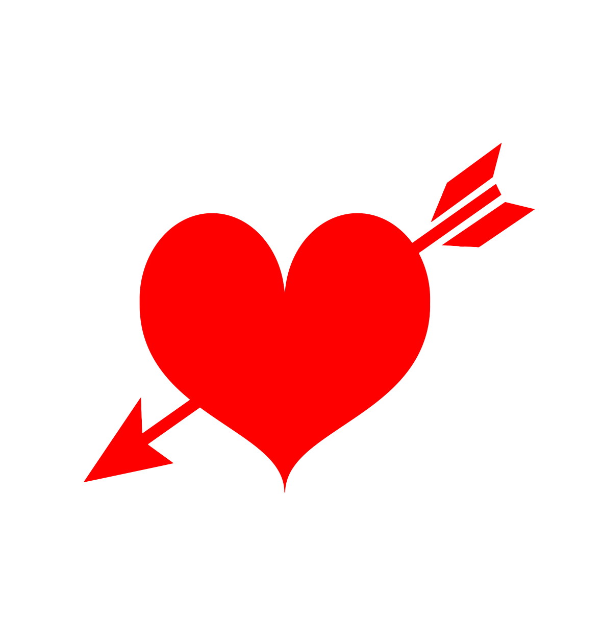 Heart with Arrow PNG HD Transparent - Heart Png