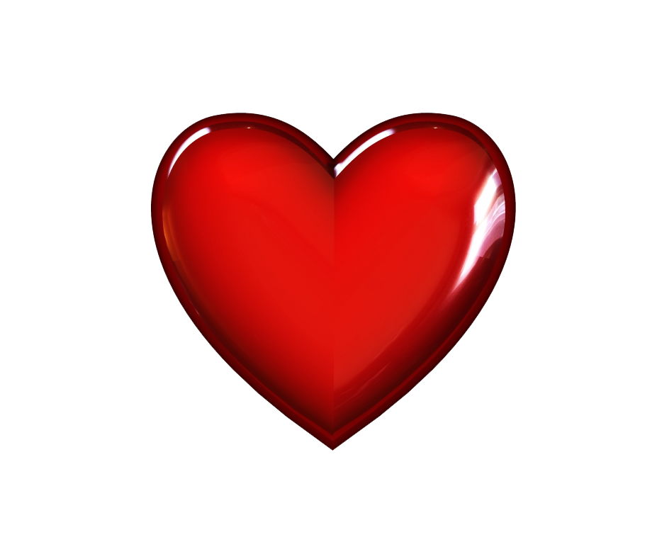 Red and Black Heart PNG Photo Transparent - Heart Png