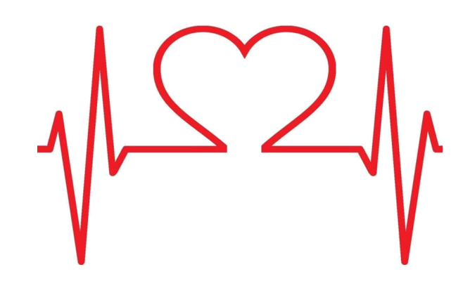Heart Beat Rate Shaped Heart PNG Transparent - Heart Png