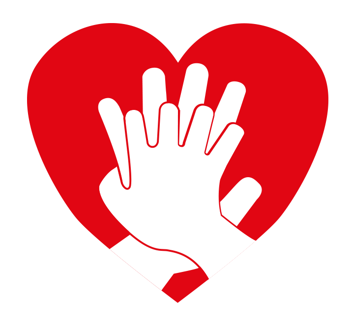 Hands Together on a Heart PNG image Transparent - Heart Png