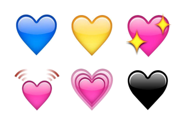 Heart Icons in Various Colors PNG Transparent - Heart Png