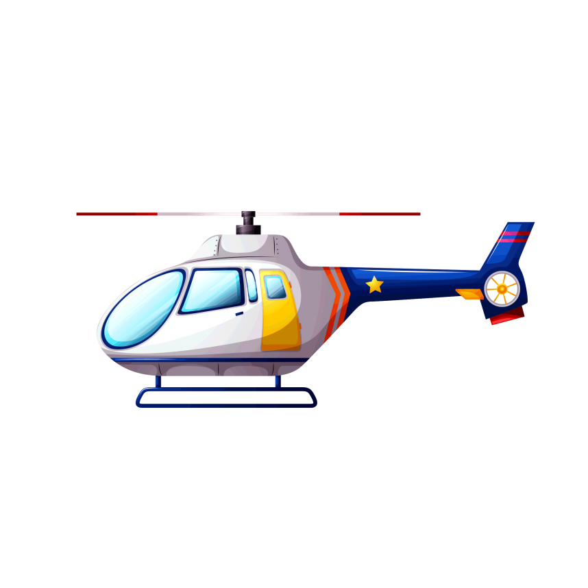 Cartoon Helicopter PNG Transparent pngteam.com