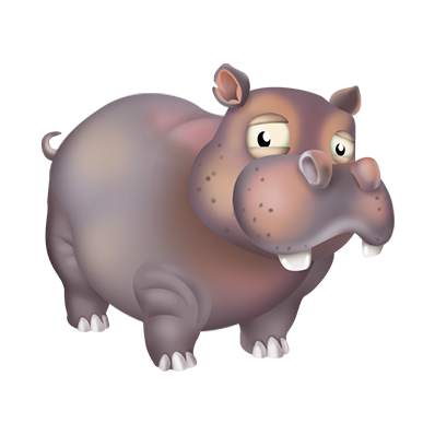 Hippopotamus Cartoon PNG Picture Transparent