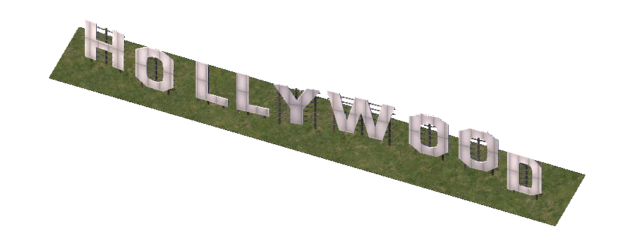 Hollywood Sign PNG HD - Hollywood Sign Png