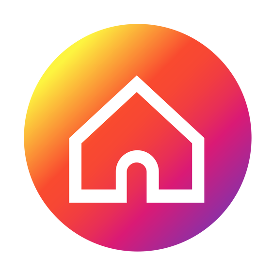 Home Icon Instagram Colors PNG Image in High Definition pngteam.com