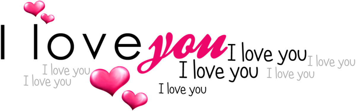 I Love You Text PNG HD Images pngteam.com