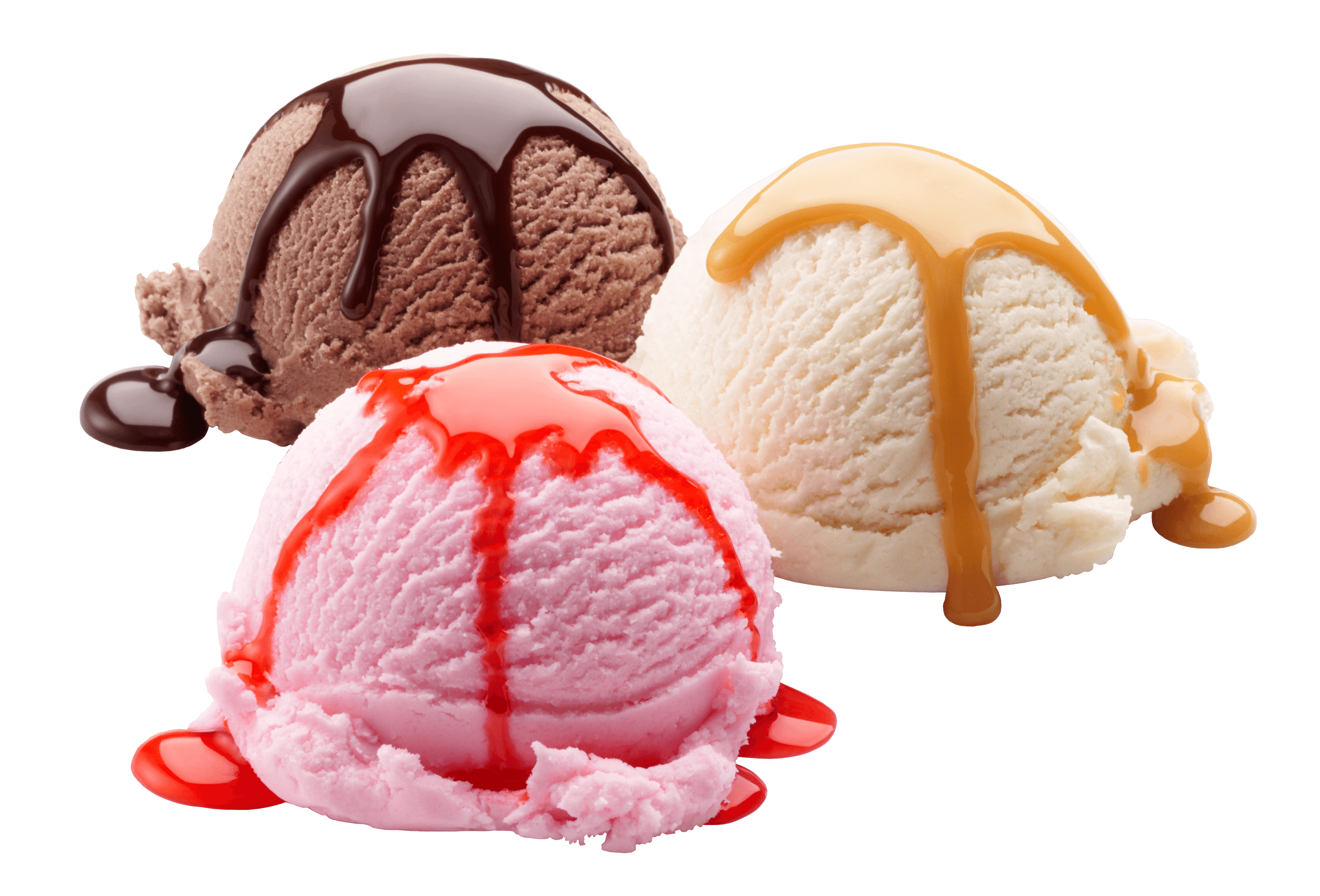 Vanilla Chocolate Strawberry Ice Cream Transparent PNG Images - Ice Cream Png