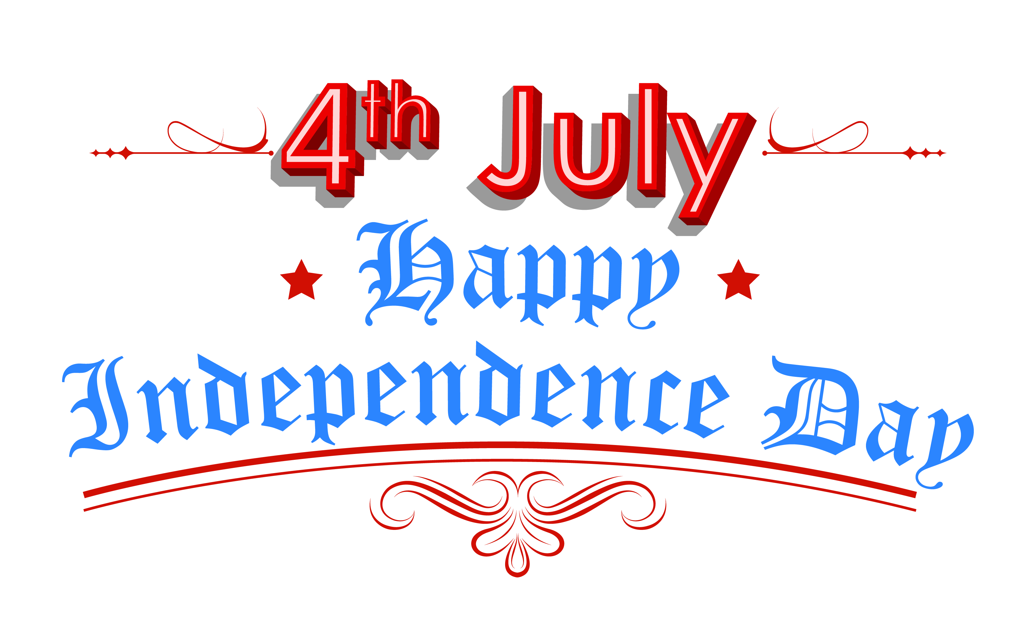 Independence Day 4th July PNG File