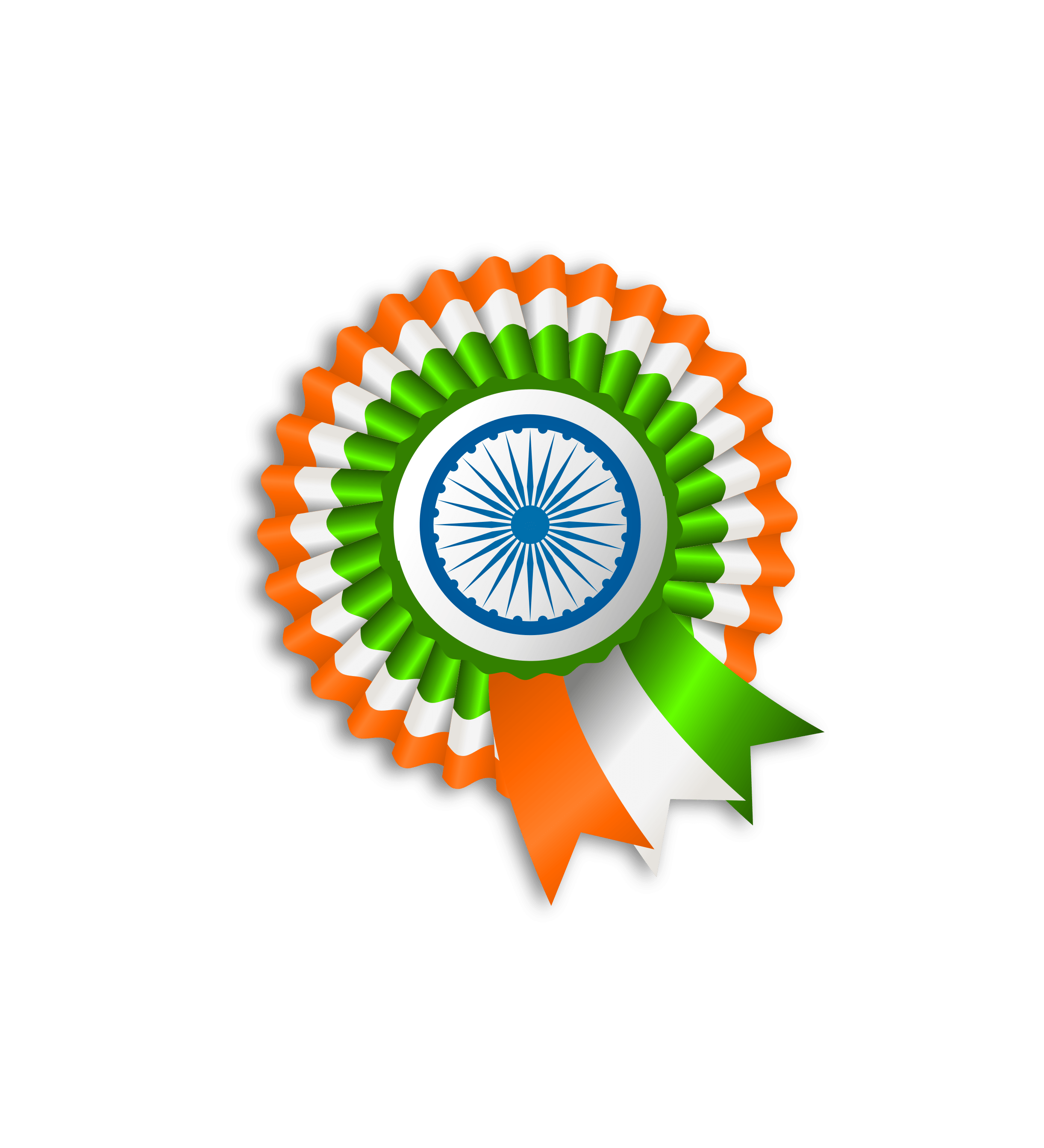 Ribbon India Flag PNG pngteam.com