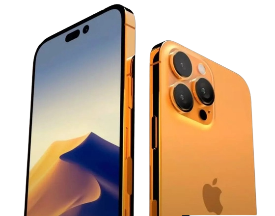 Gold Iphone 14 Pro PNG