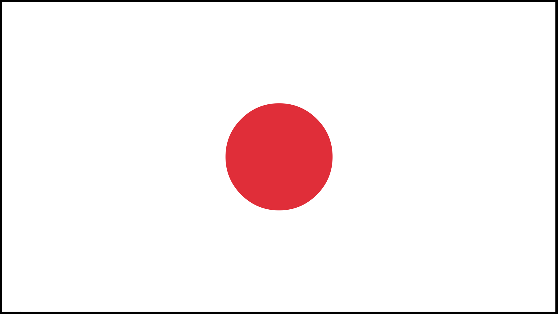 Japan Flag PNG with Border pngteam.com
