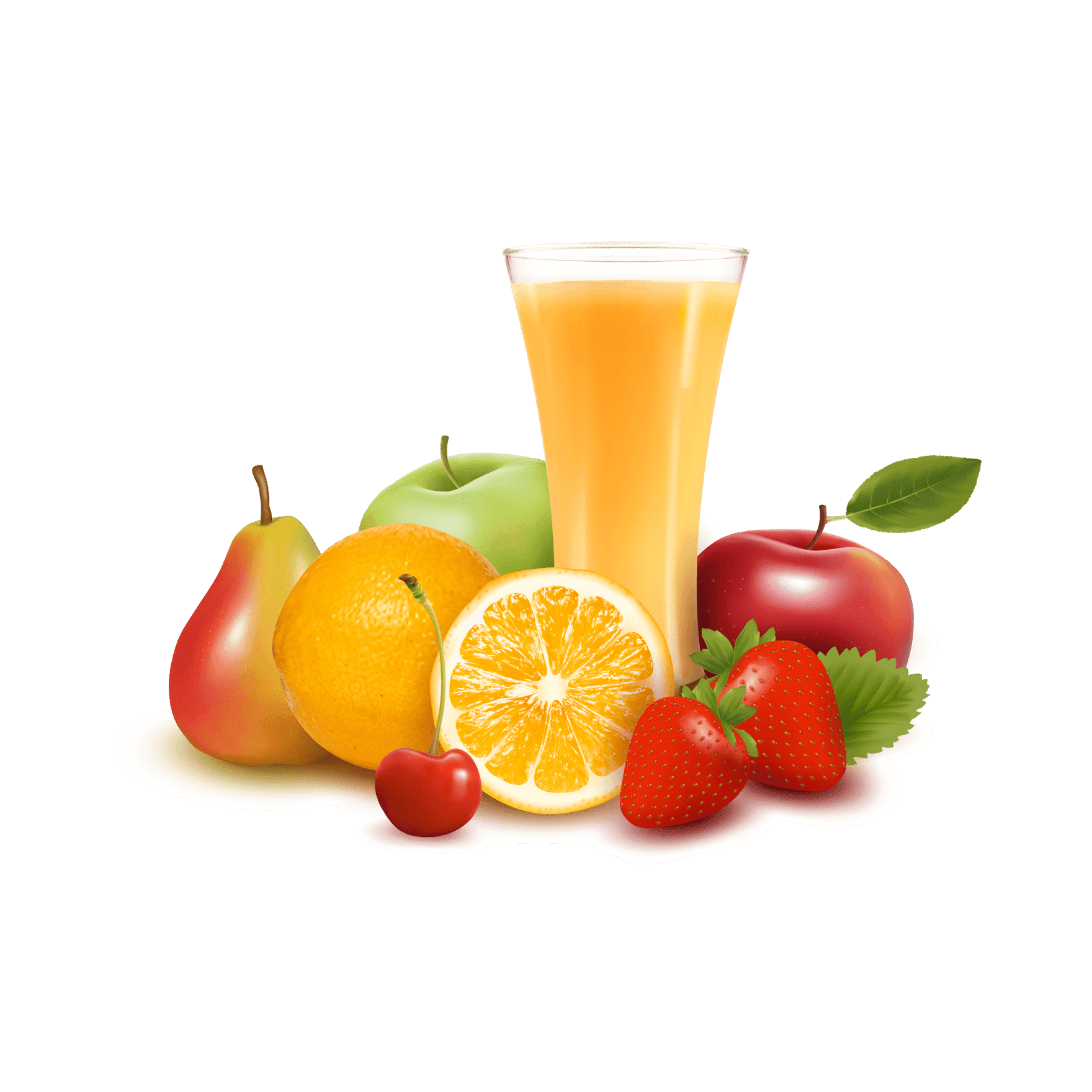 Orange and other Fruits Juice PNG - Juice Png
