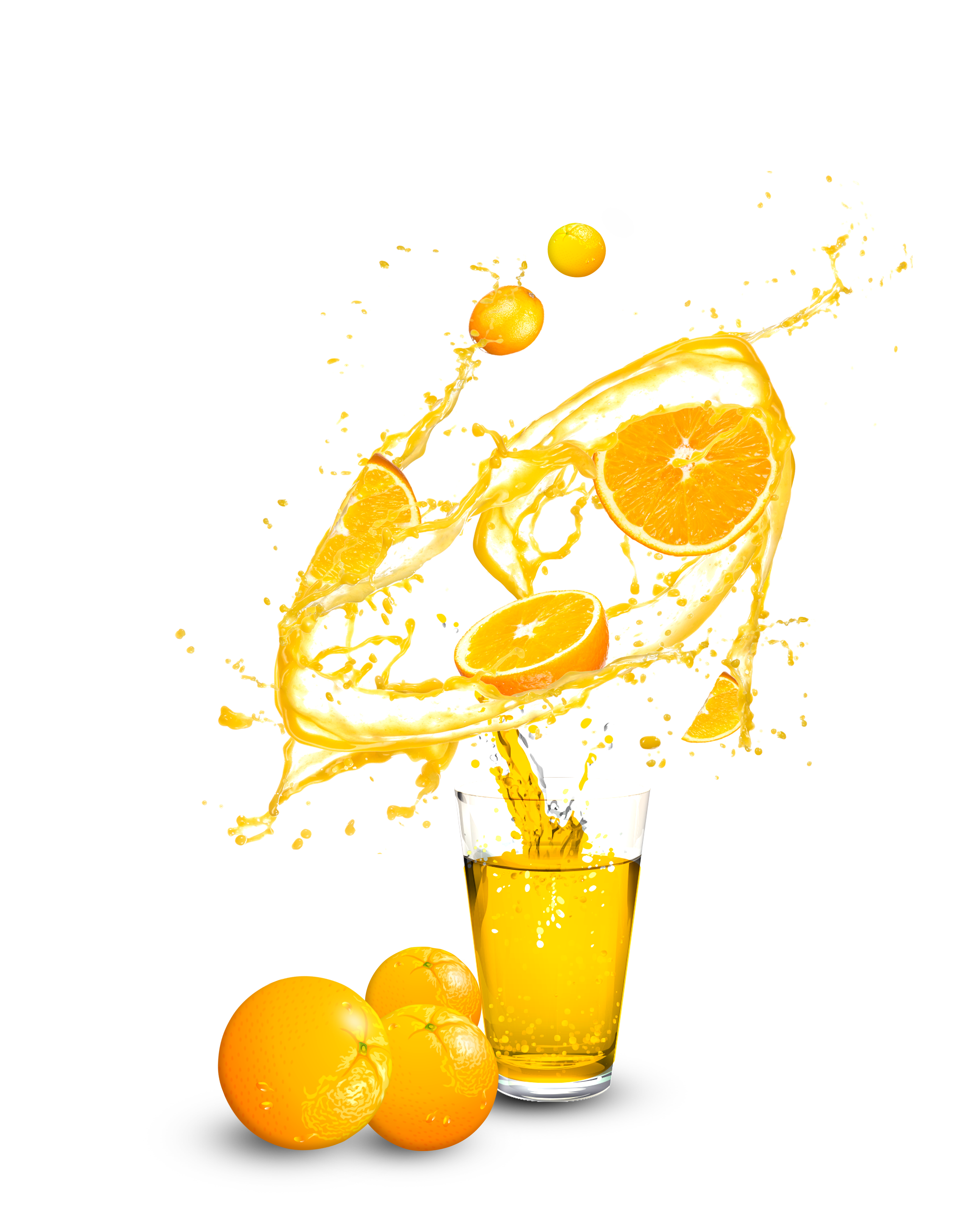 Orange Juice PNG in Transparent