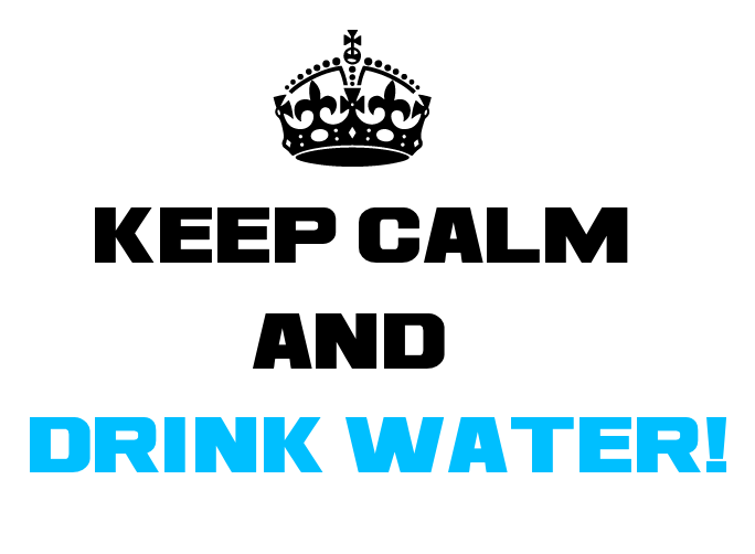 Keep Calm and Drink Water PNG Image in High Definition pngteam.com
