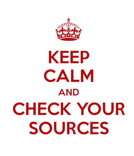 Keep Calm And Check Your Sources PNG pngteam.com
