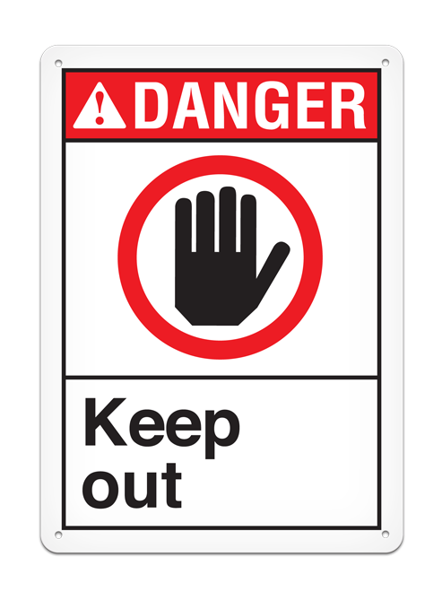 Keep Out Danger Sign PNG HQ pngteam.com