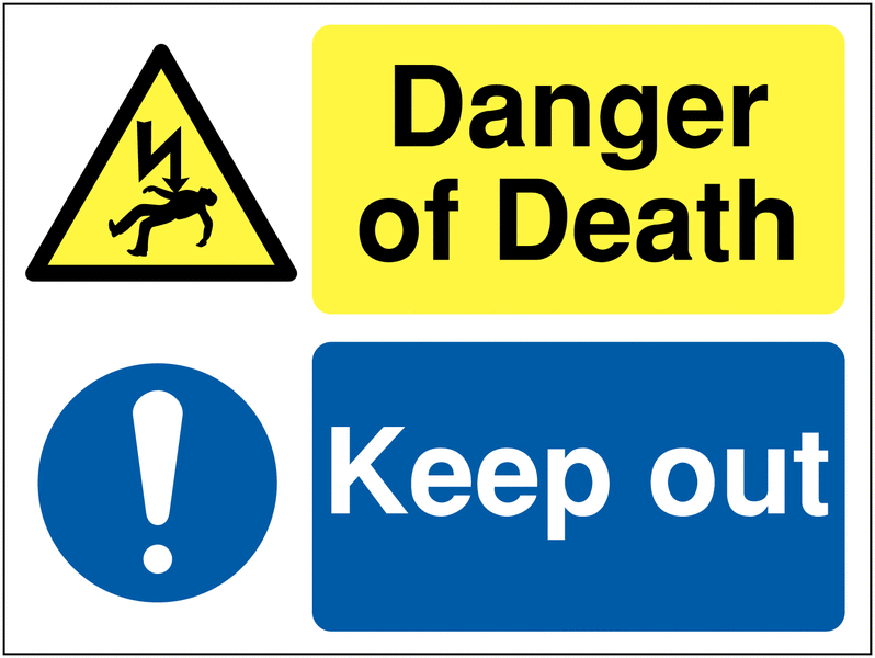 Keep Out Danger Sign PNG in Transparent