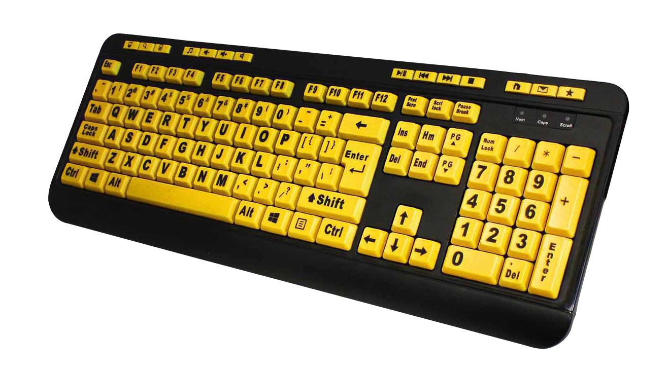 Yellow Keyboard PNG HD File pngteam.com