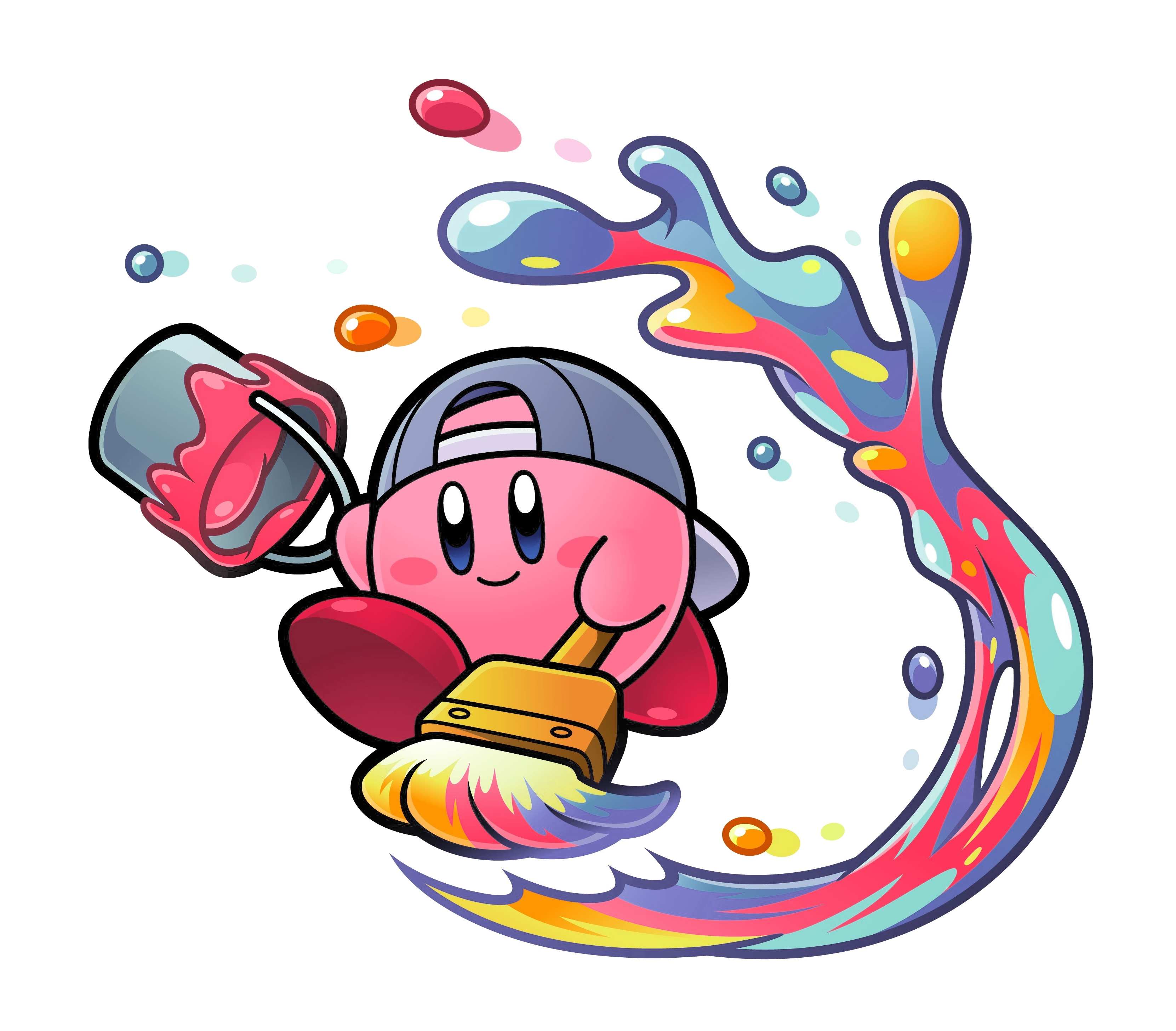 Kirby Painting PNG HD Transparent pngteam.com