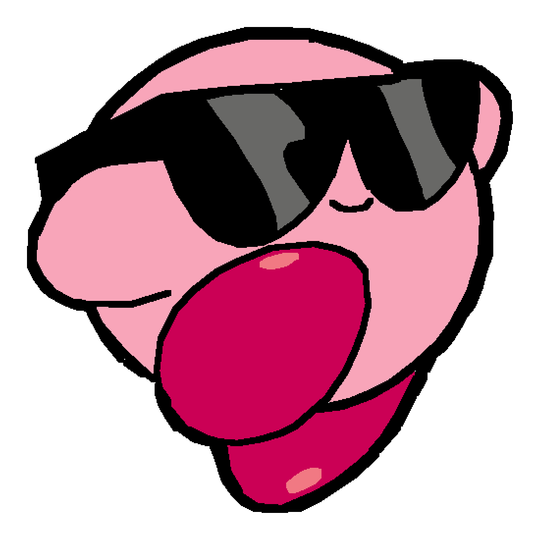 Kirby with Sunglasses PNG Picture Transparent pngteam.com