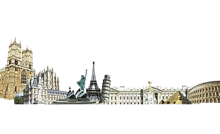 City Landmarks PNG Image with Transparent pngteam.com