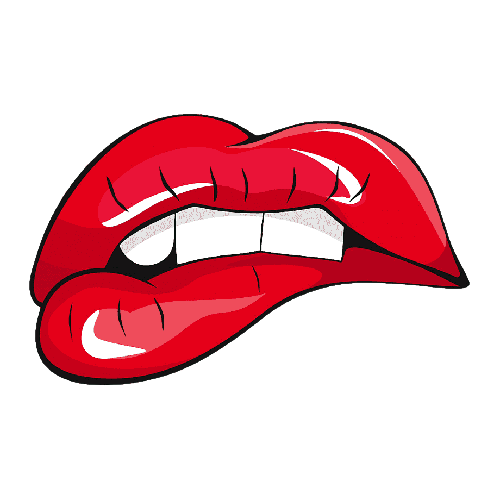 Lip bite tooth lips red PNG pngteam.com