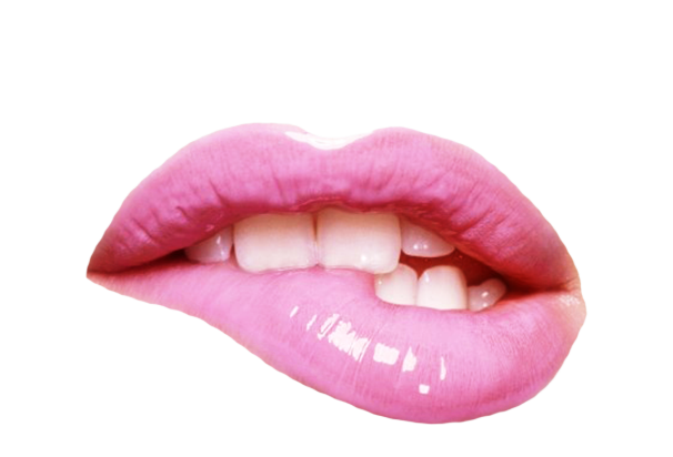 Pink Lips PNG - Lip Bite Png