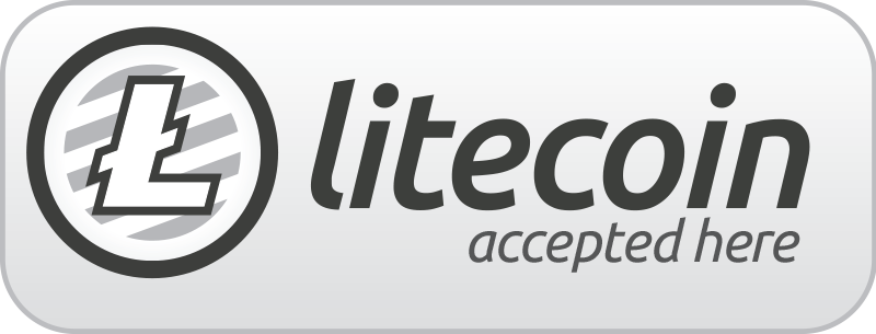 Litecoin Accepted Here Button PNG