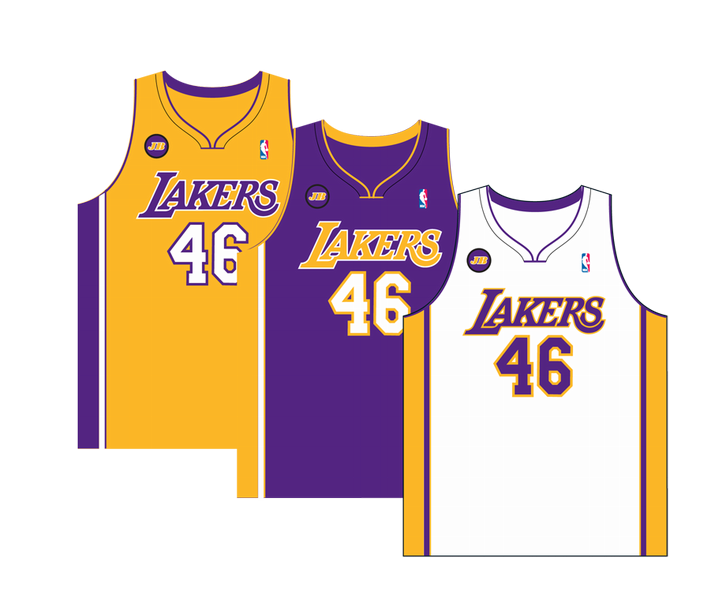 Los Angeles Lakers Uniforms Number 46 PNG HD pngteam.com