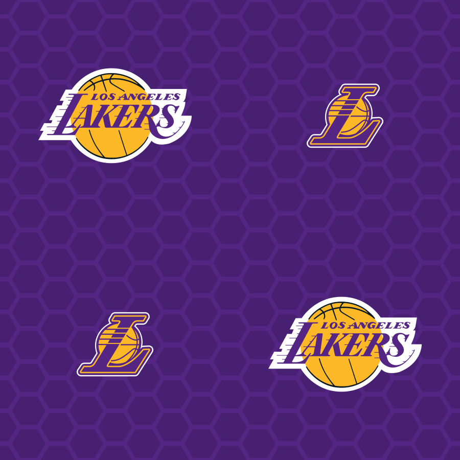 Los Angeles Lakers Logo Pattern Yellow PNG Image pngteam.com