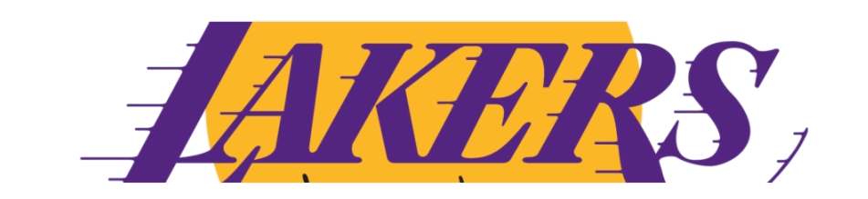 Los Angeles Lakers Text Logo PNG Transparent BG Image pngteam.com