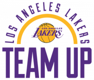 Los Angeles Lakers TEAM UP Logo PNG Transparent Background Image pngteam.com